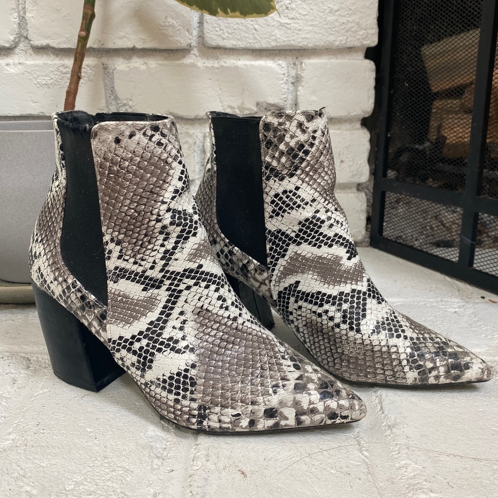 Snakeskin boots